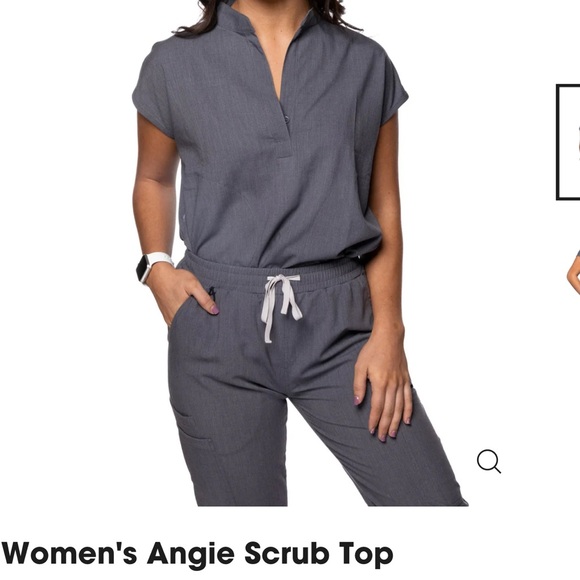 MiMs jogger scrub set, NWOT. Top size XL, joggers size L - Picture 2 of 3